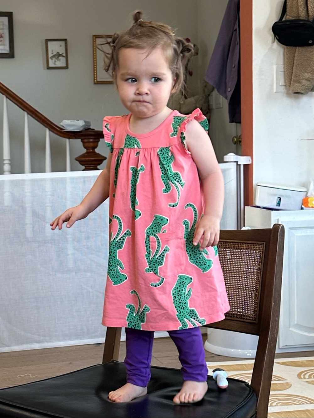 Tea Collection Mighty Mini Leopard Dress 18–24M